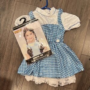 Spirit Blue Dorthy Kids Costume with White Blouse